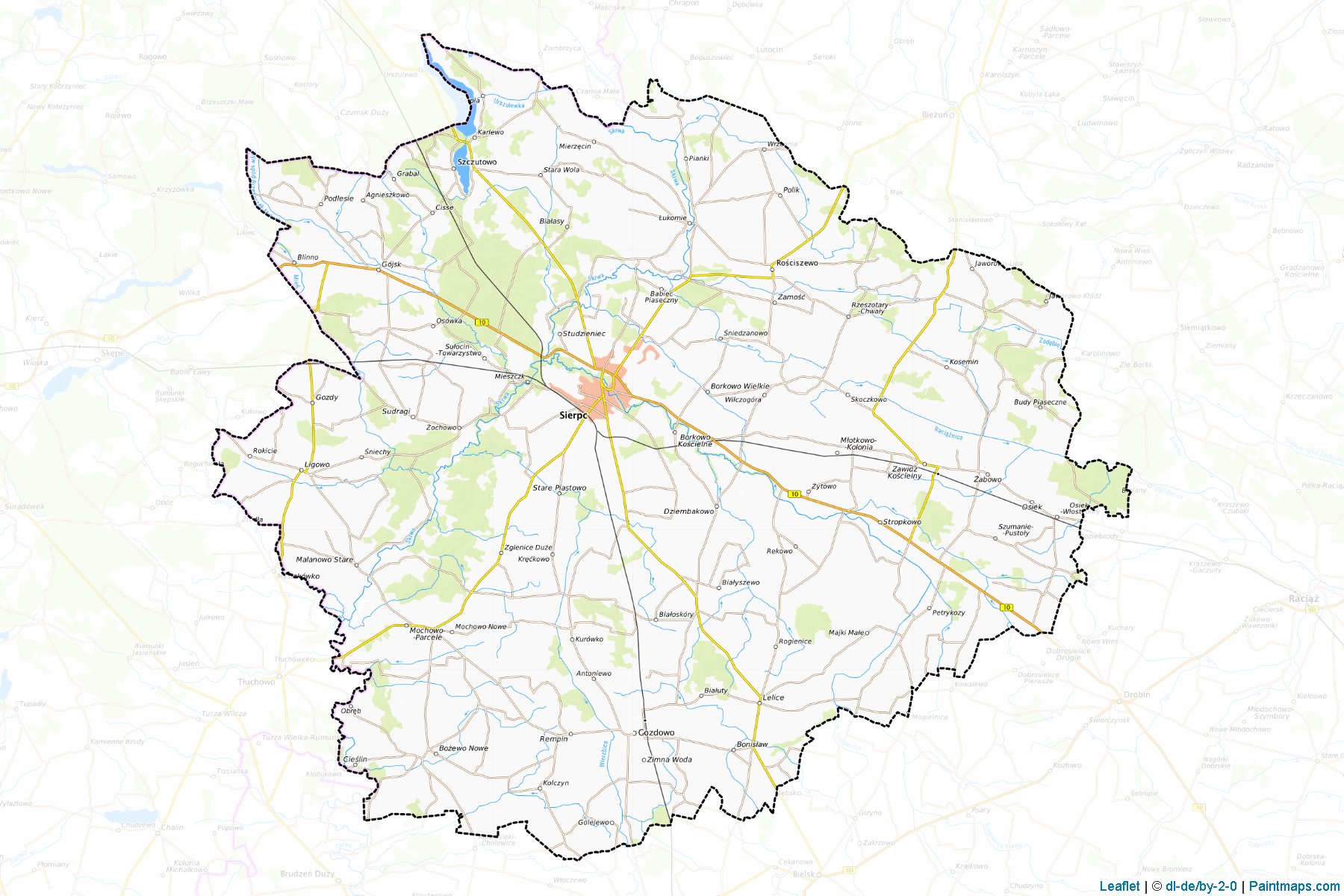 Sierpc (Mazowieckie) Map Cropping Samples-1