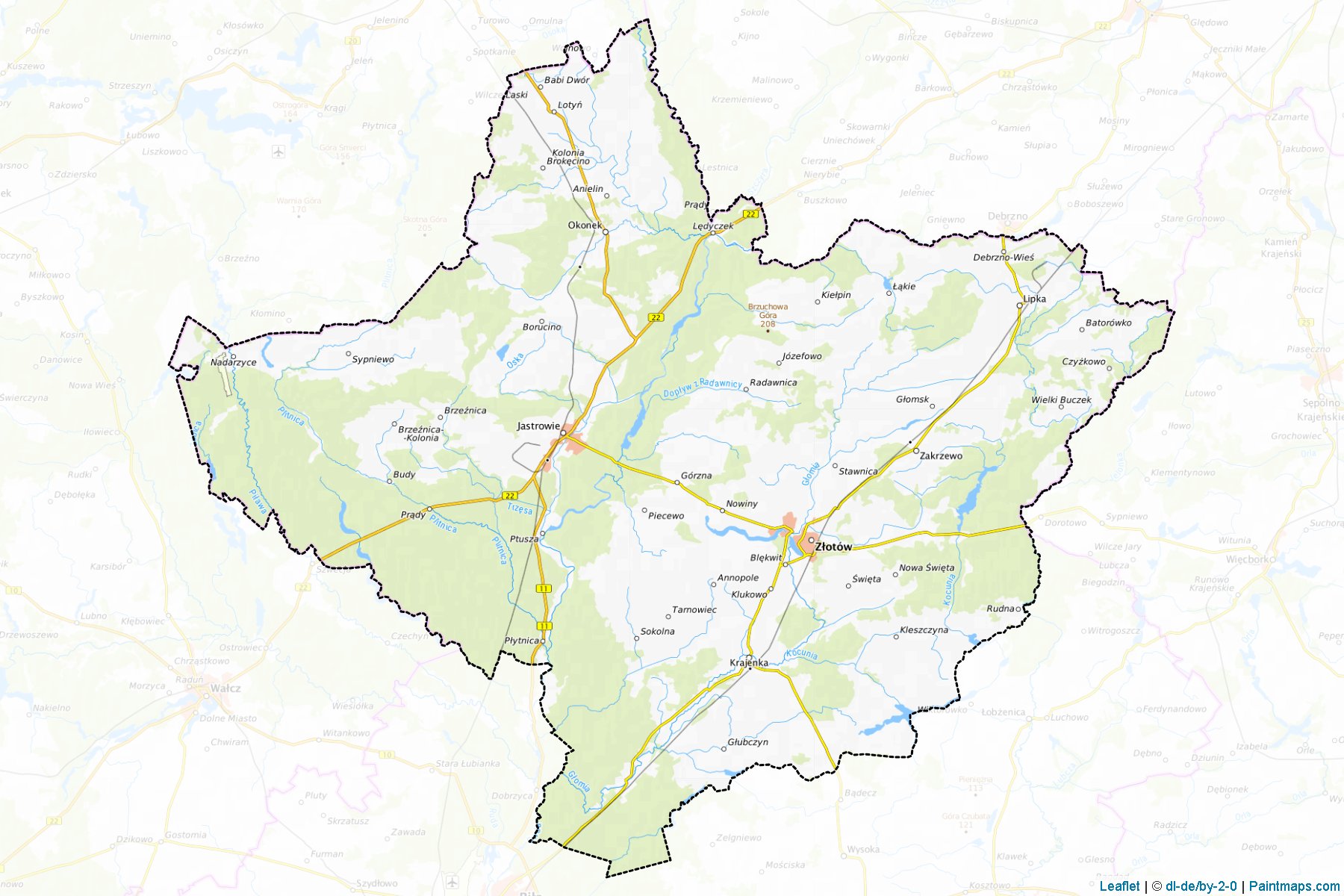 Złotowski (Greater Poland) Map Cropping Samples-1