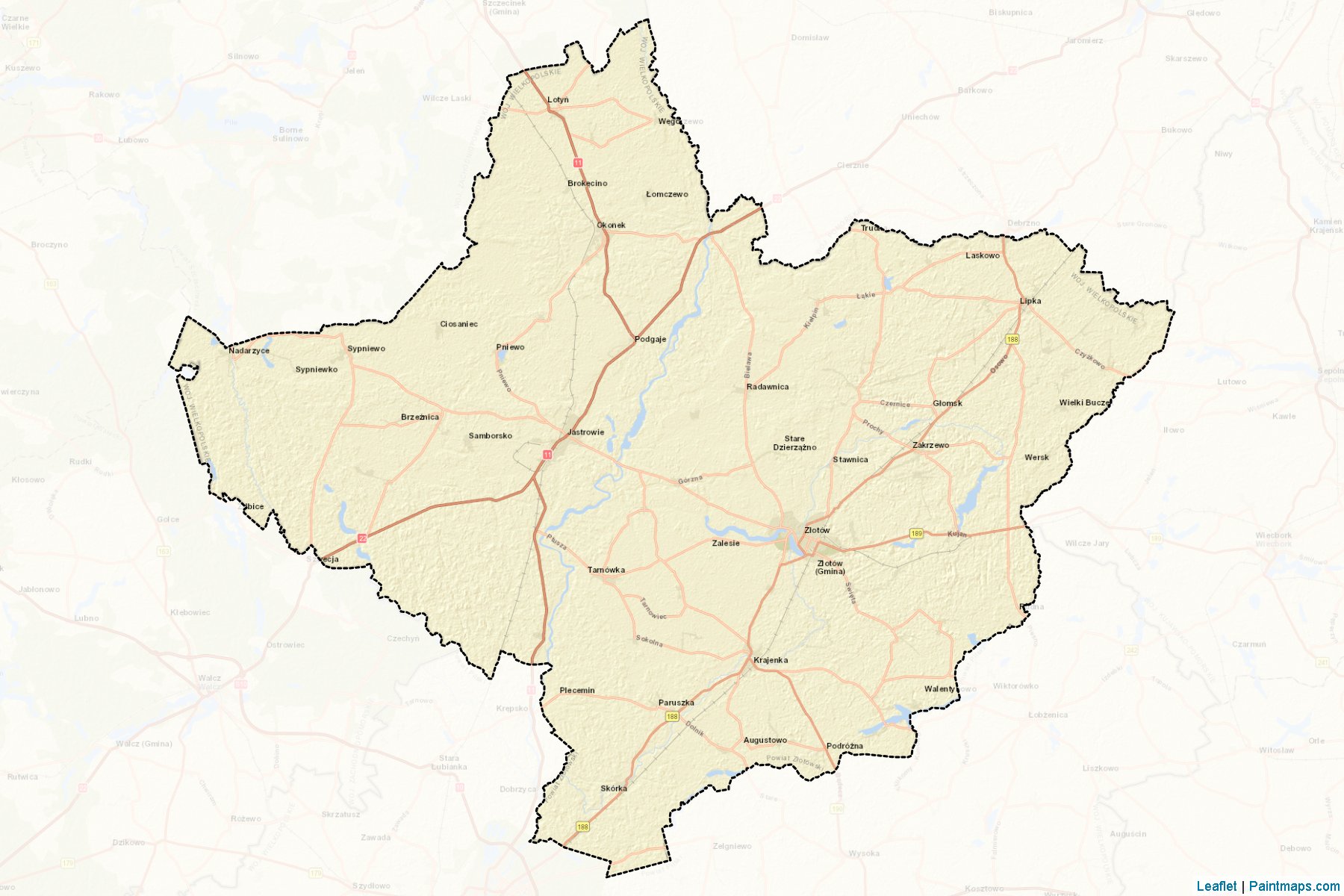 Złotowski (Greater Poland) Map Cropping Samples-2