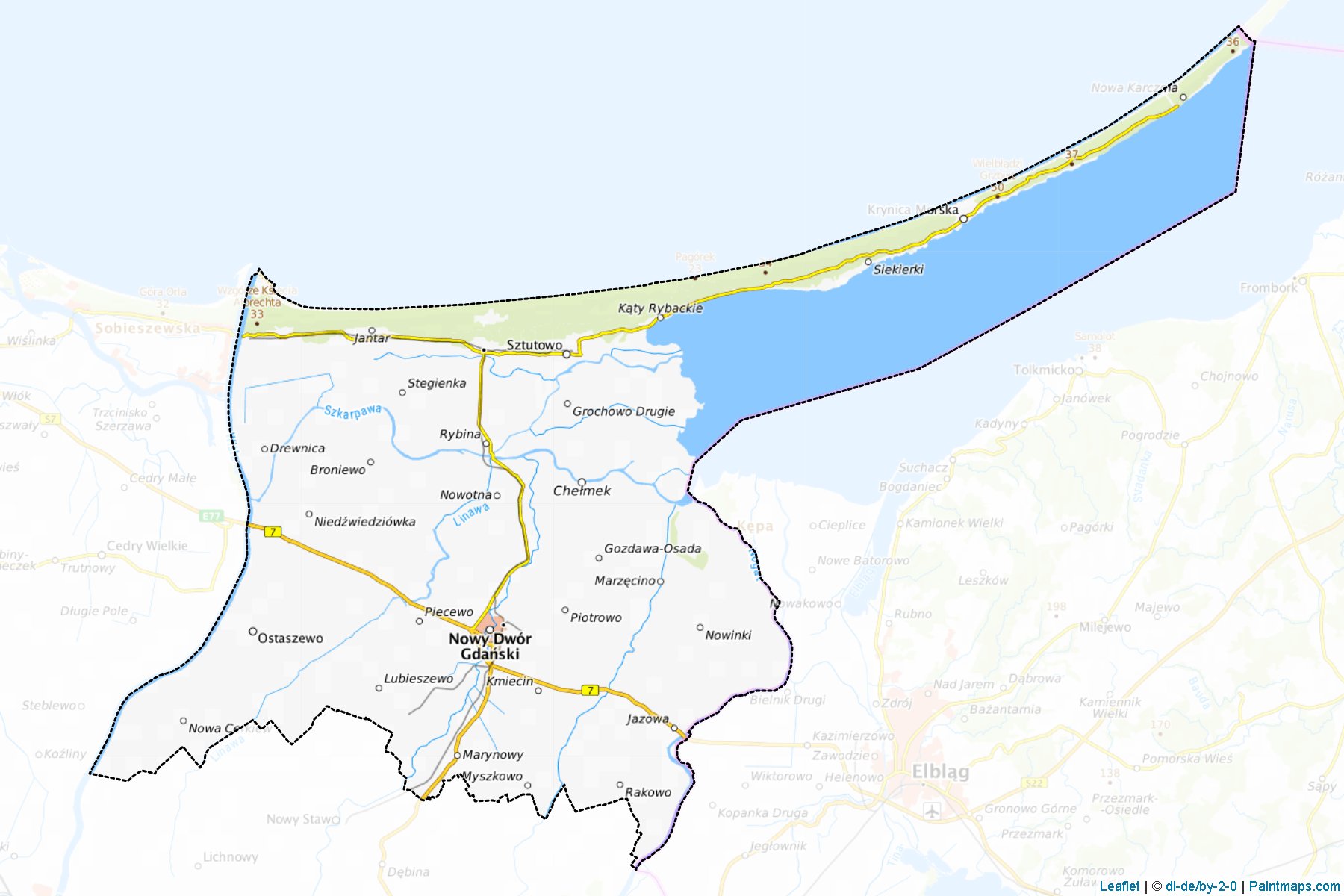 Nowodworski (Pomorskie) Map Cropping Samples-1