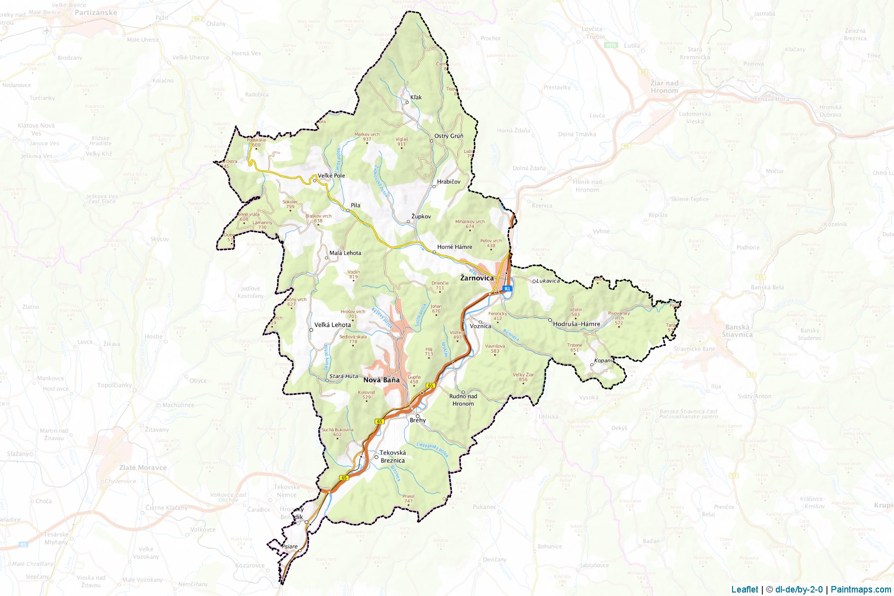 Zarnovica (Banska Bystrica) Map Cropping Samples-1