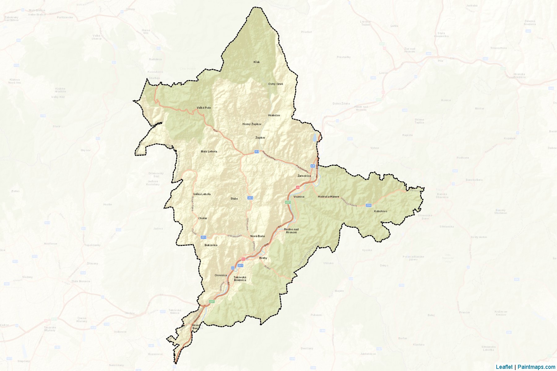 Zarnovica (Banska Bystrica) Map Cropping Samples-2