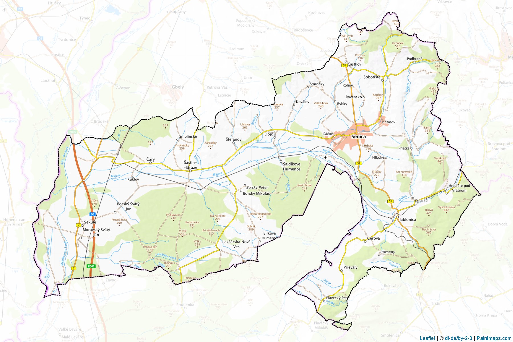 Senica (Trnava) Map Cropping Samples-1