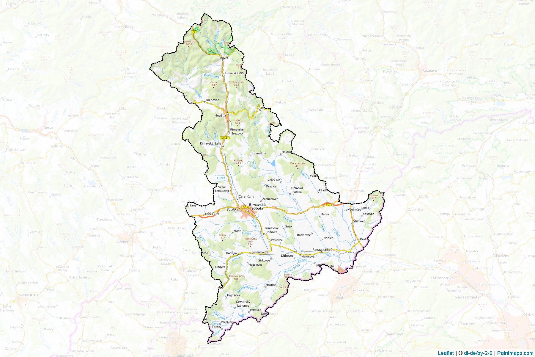 Rimavská Sobota (Banska Bystrica) Map Cropping Samples-1