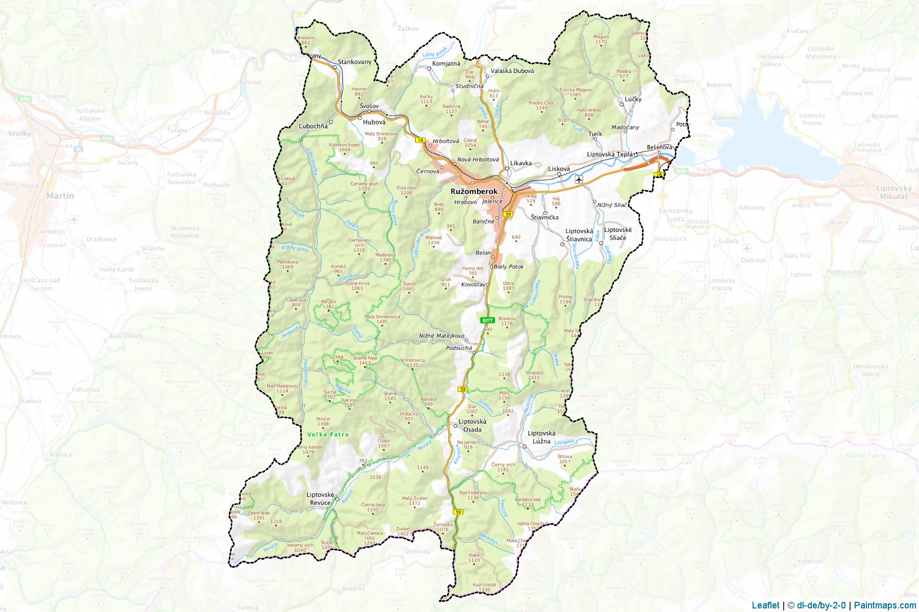 Ruzomberok (Zilina) Map Cropping Samples-1