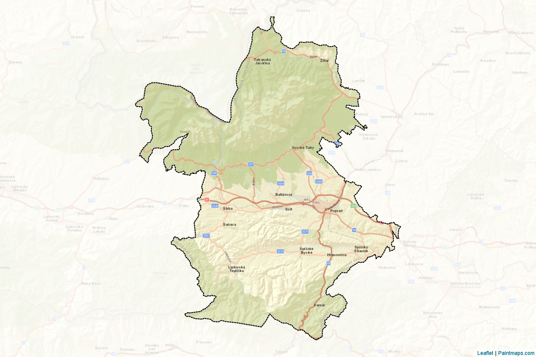 Poprad (Presov) Map Cropping Samples-2