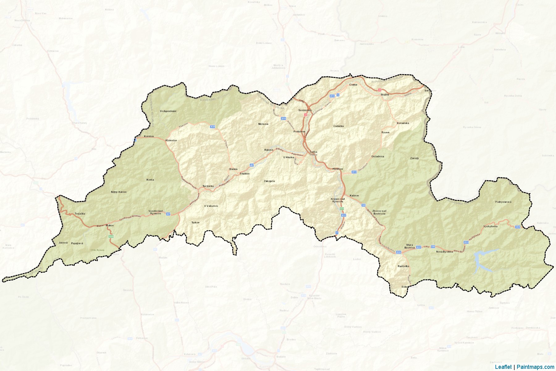 Cadca (Zilina) Map Cropping Samples-2