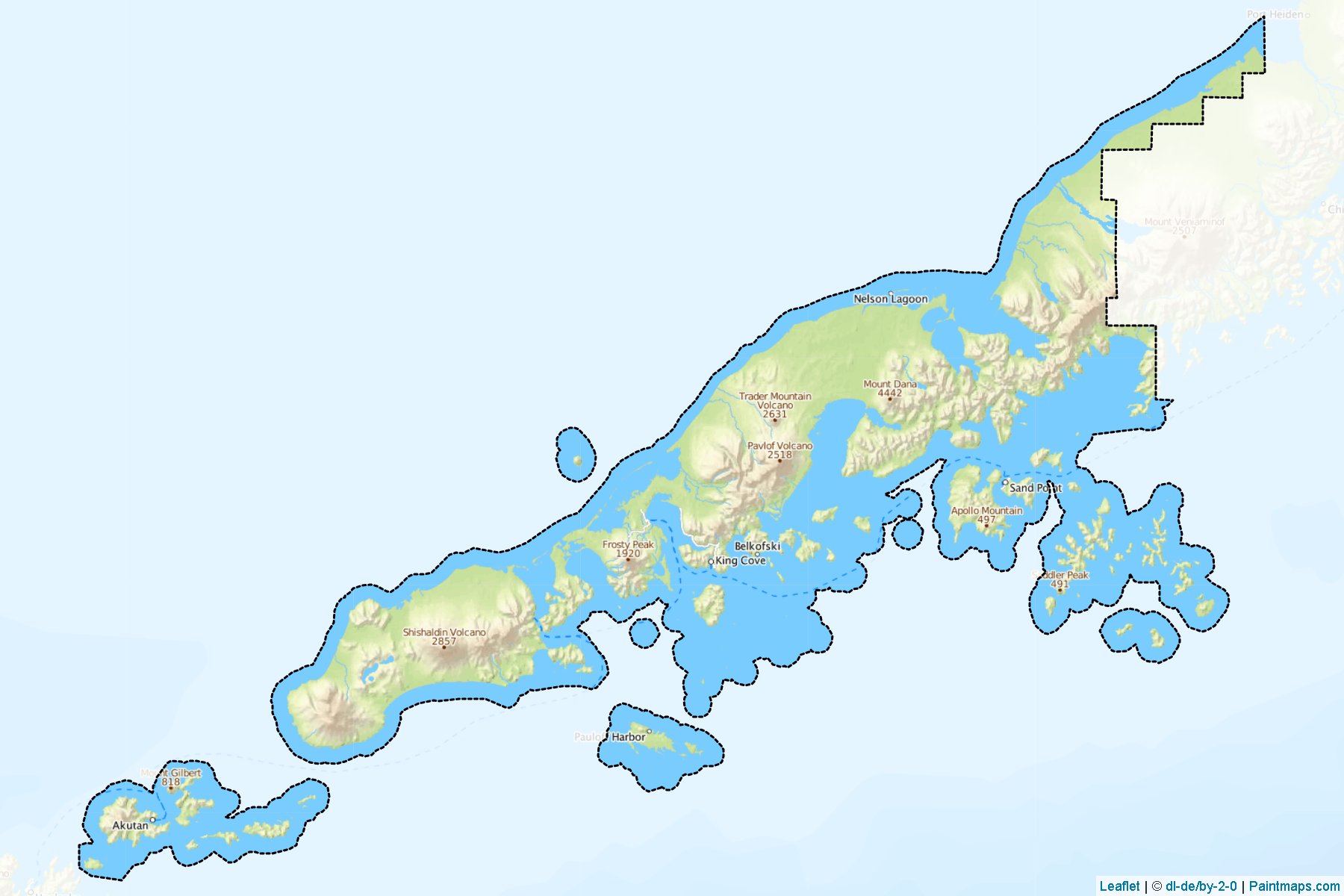 Aleutians East (Alaska) Map Cropping Samples-1