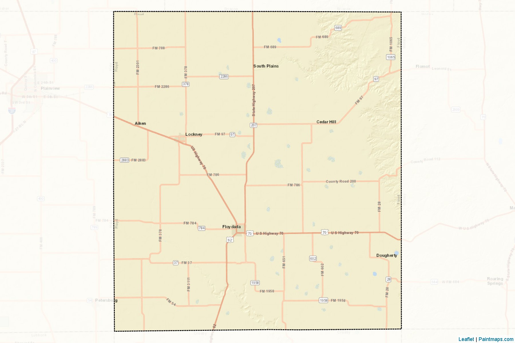 Floyd (Texas) Map Cropping Samples-2