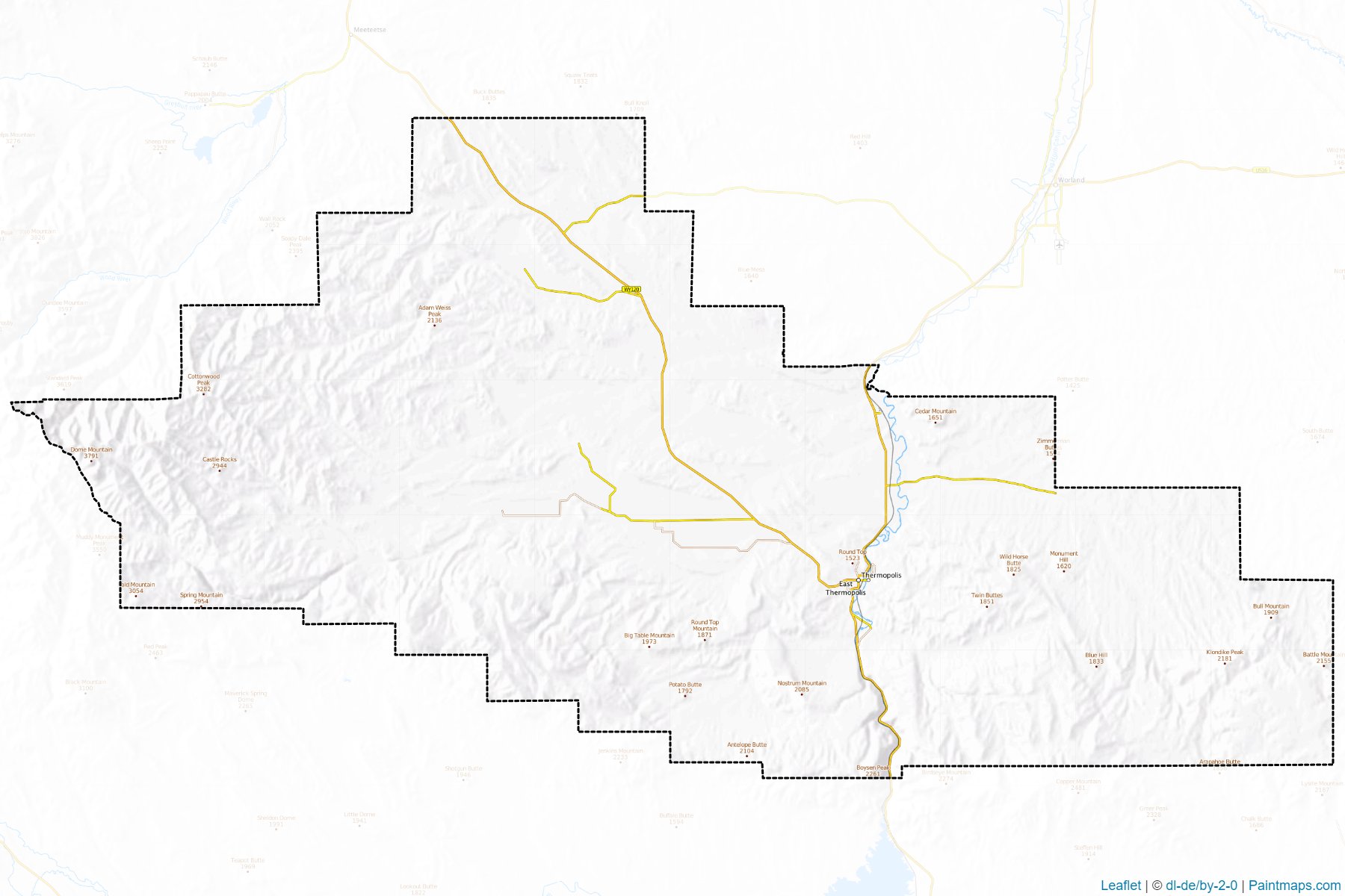 Hot Springs (Wyoming) Map Cropping Samples-1