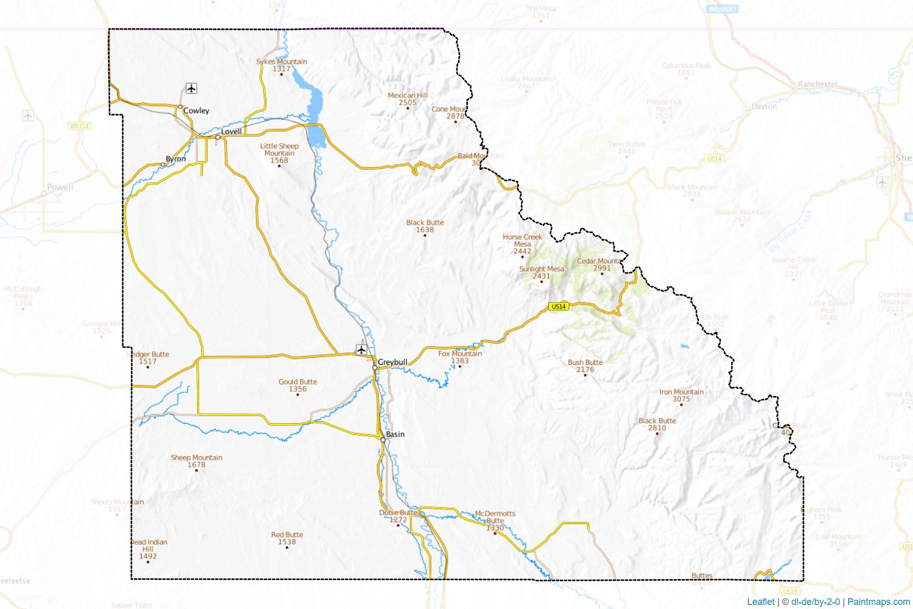 Big Horn (Wyoming) Map Cropping Samples-1