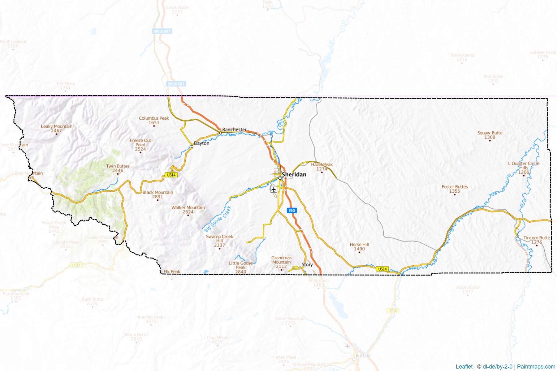 Sheridan (Wyoming) Map Cropping Samples-1