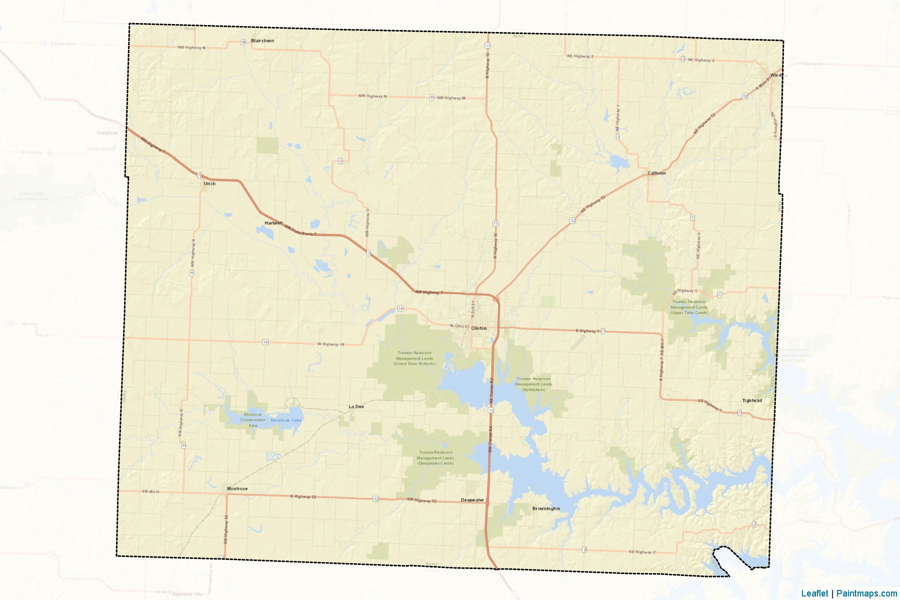 Muestras de recorte de mapas Henry (Missouri)-2