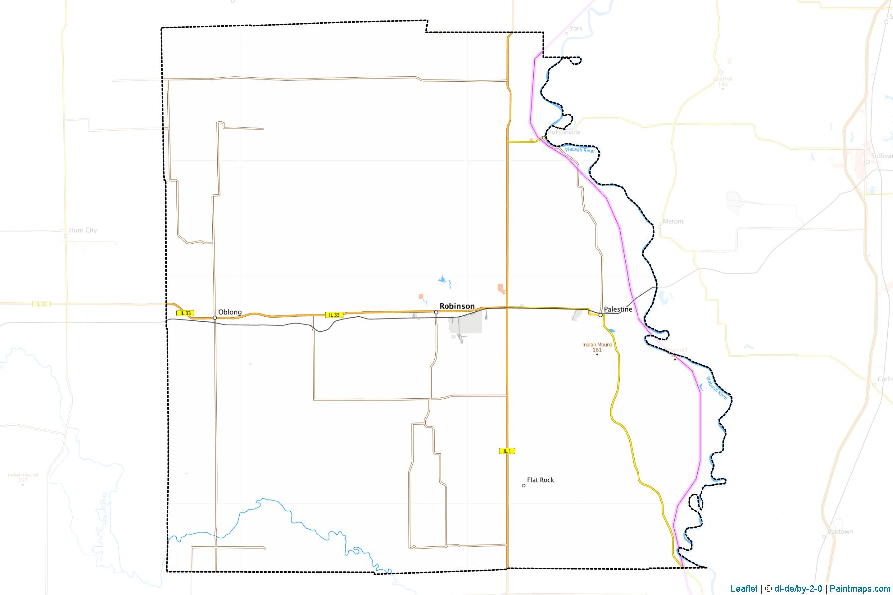 Crawford (Illinois) Map Cropping Samples-1