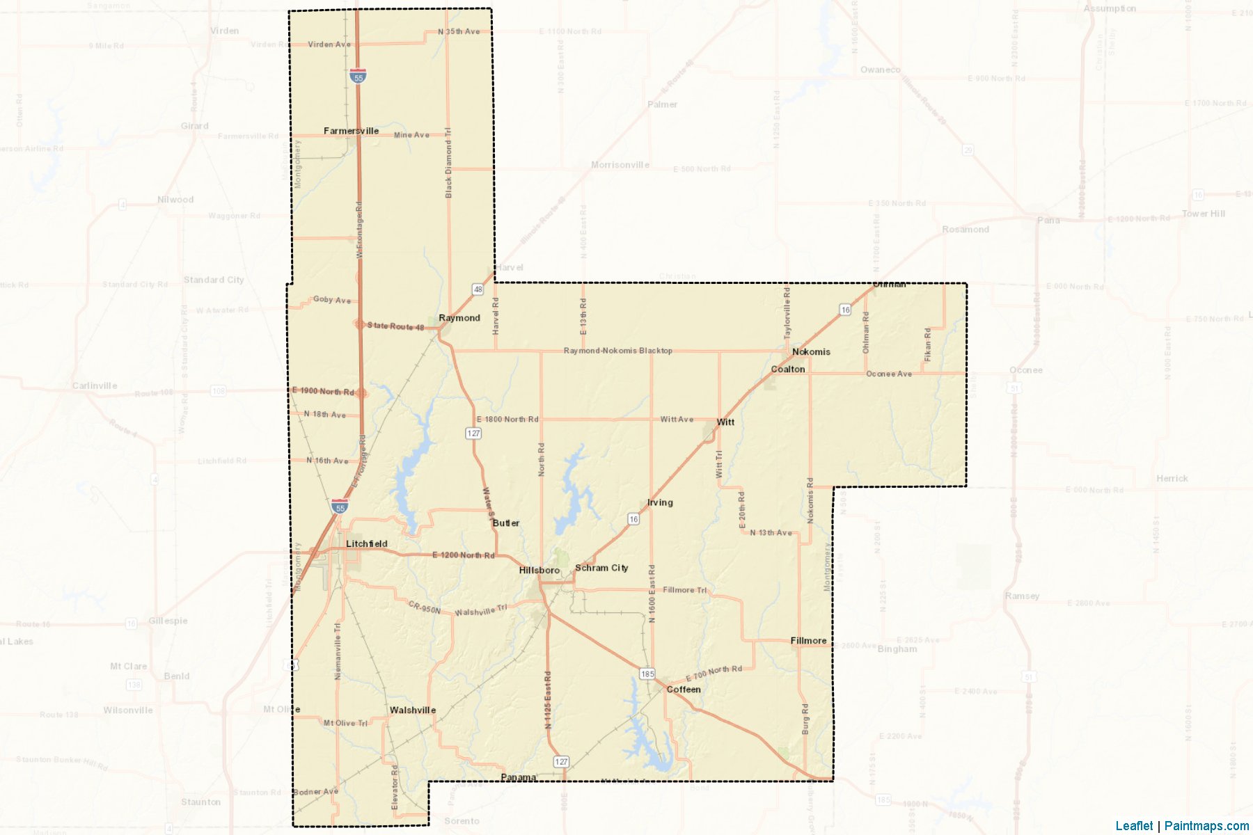 Montgomery (Illinois) Map Cropping Samples-2