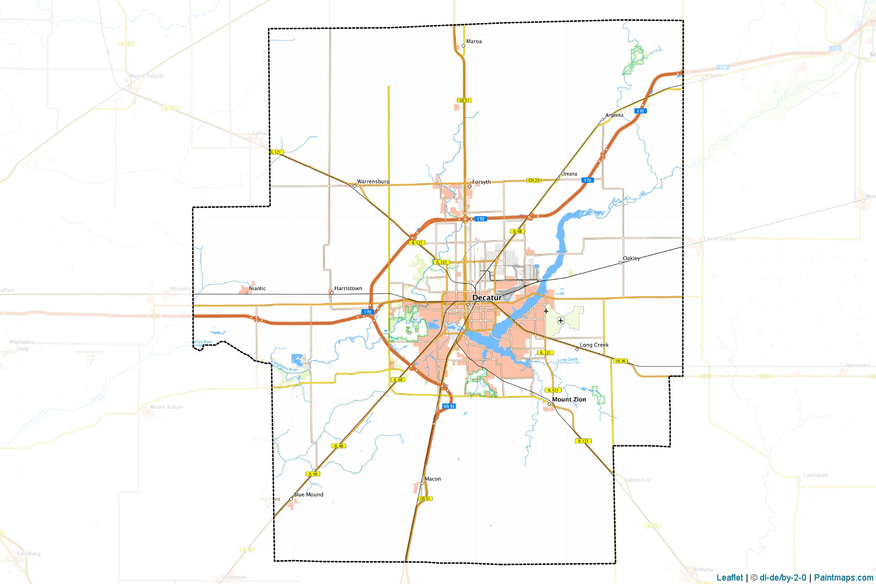 Macon (Illinois) Map Cropping Samples-1