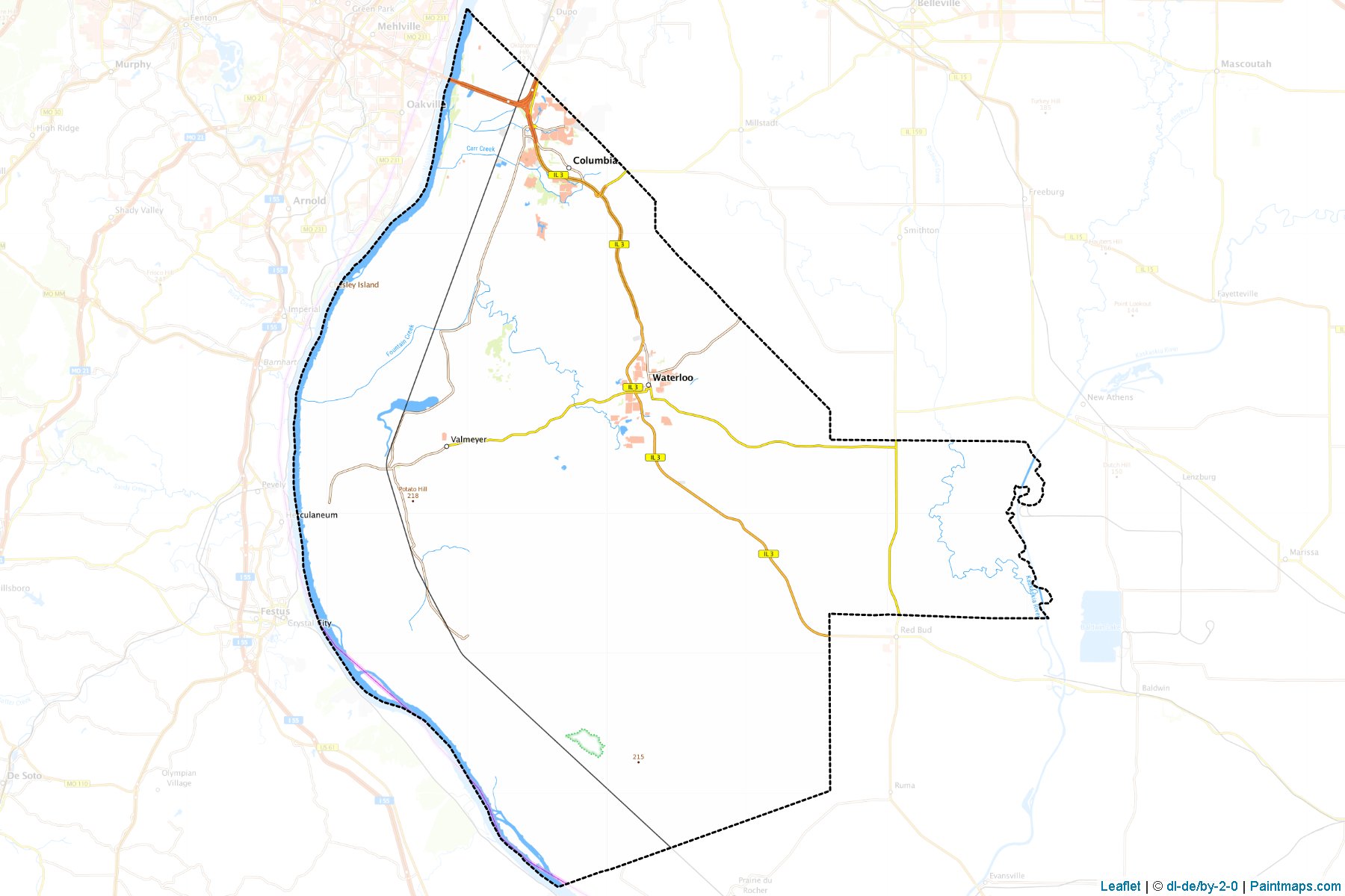 Monroe (Illinois) Map Cropping Samples-1