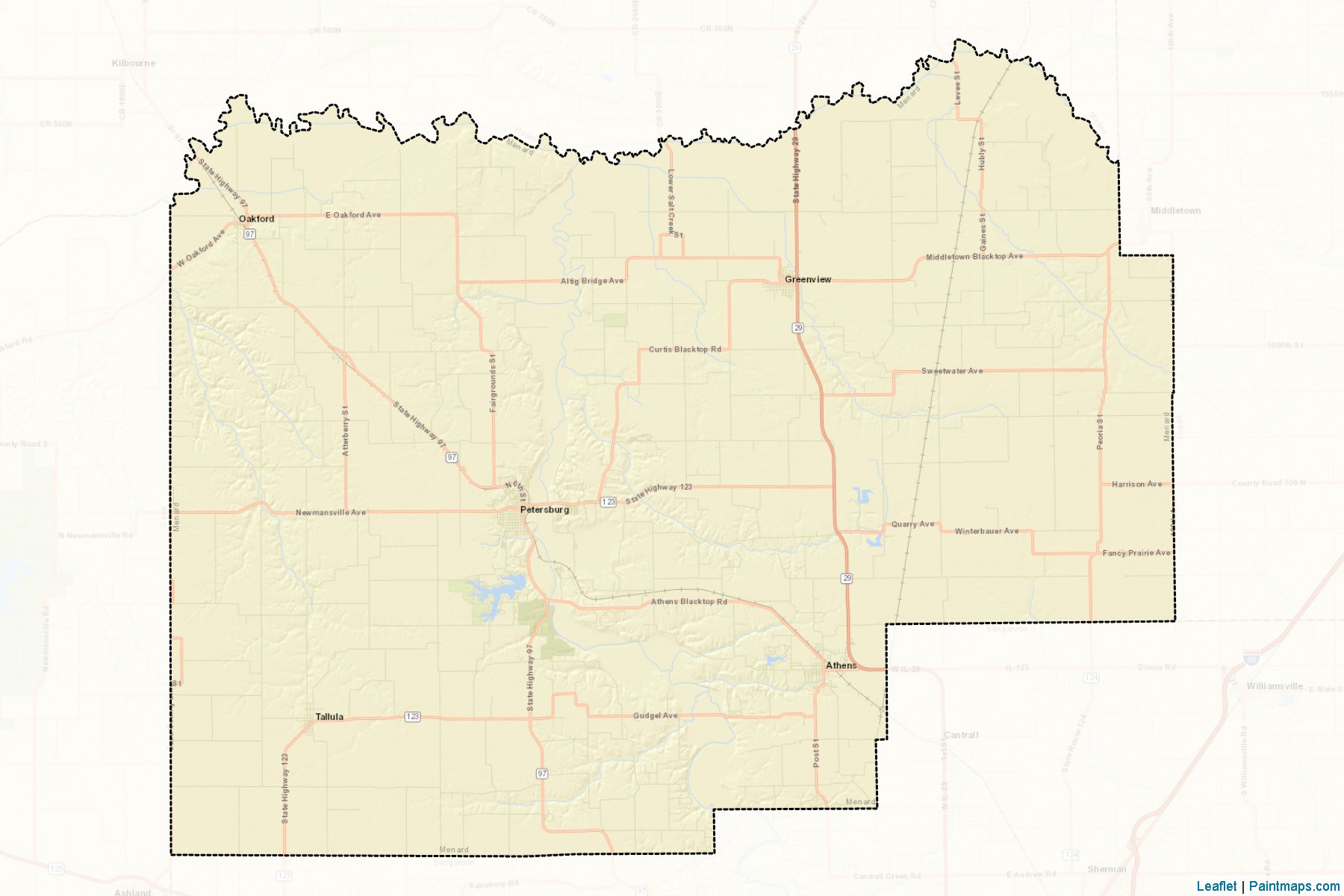 Menard (Illinois) Map Cropping Samples-2