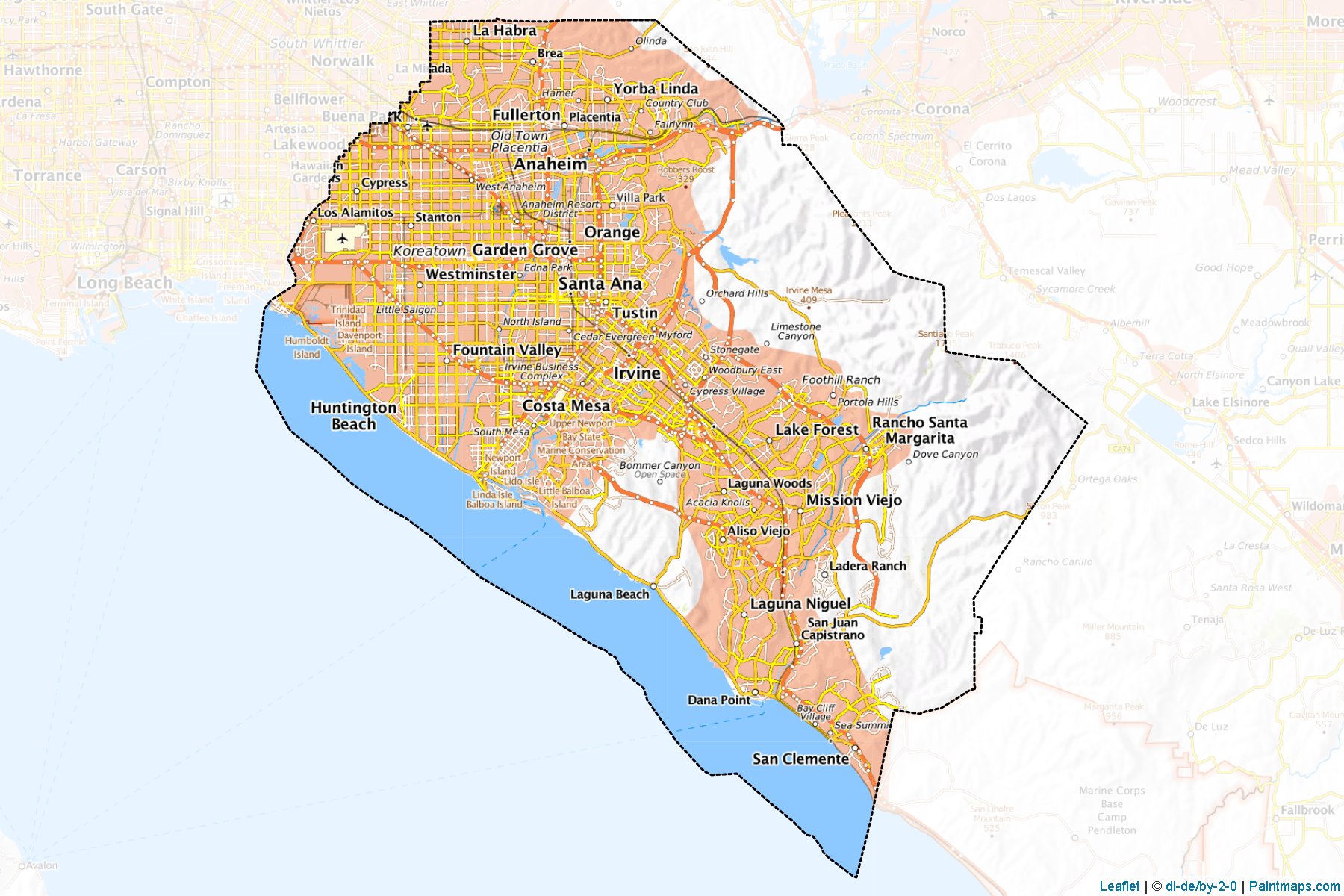 Orange (California) Map Cropping Samples-1