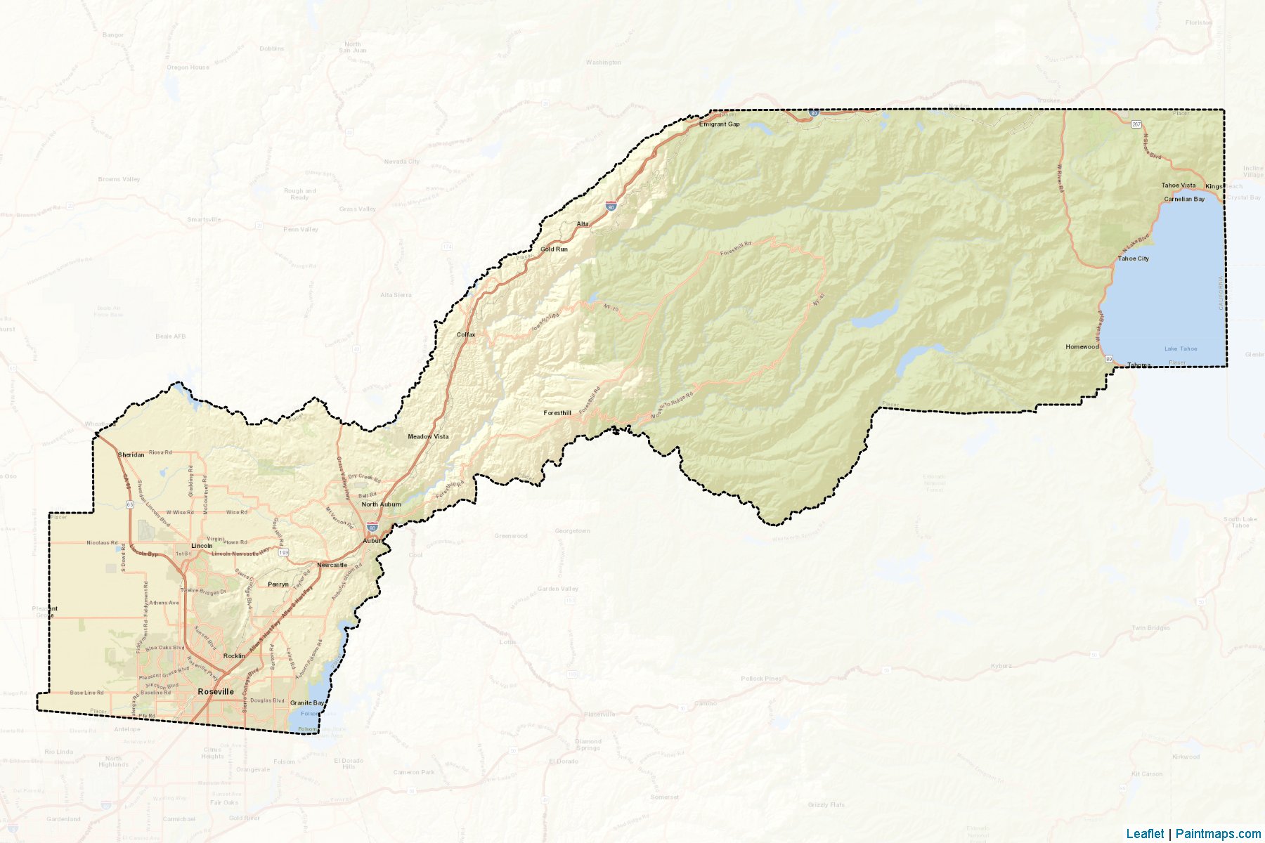 Placer (California) Map Cropping Samples-2