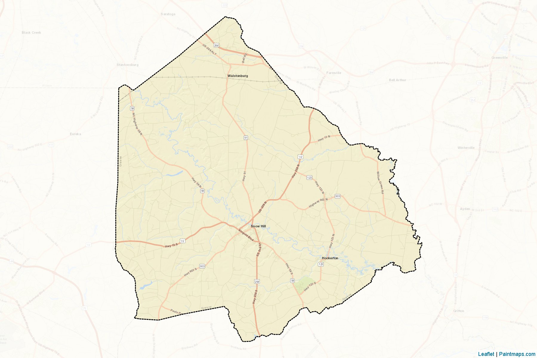 Greene (North Carolina) Map Cropping Samples-2