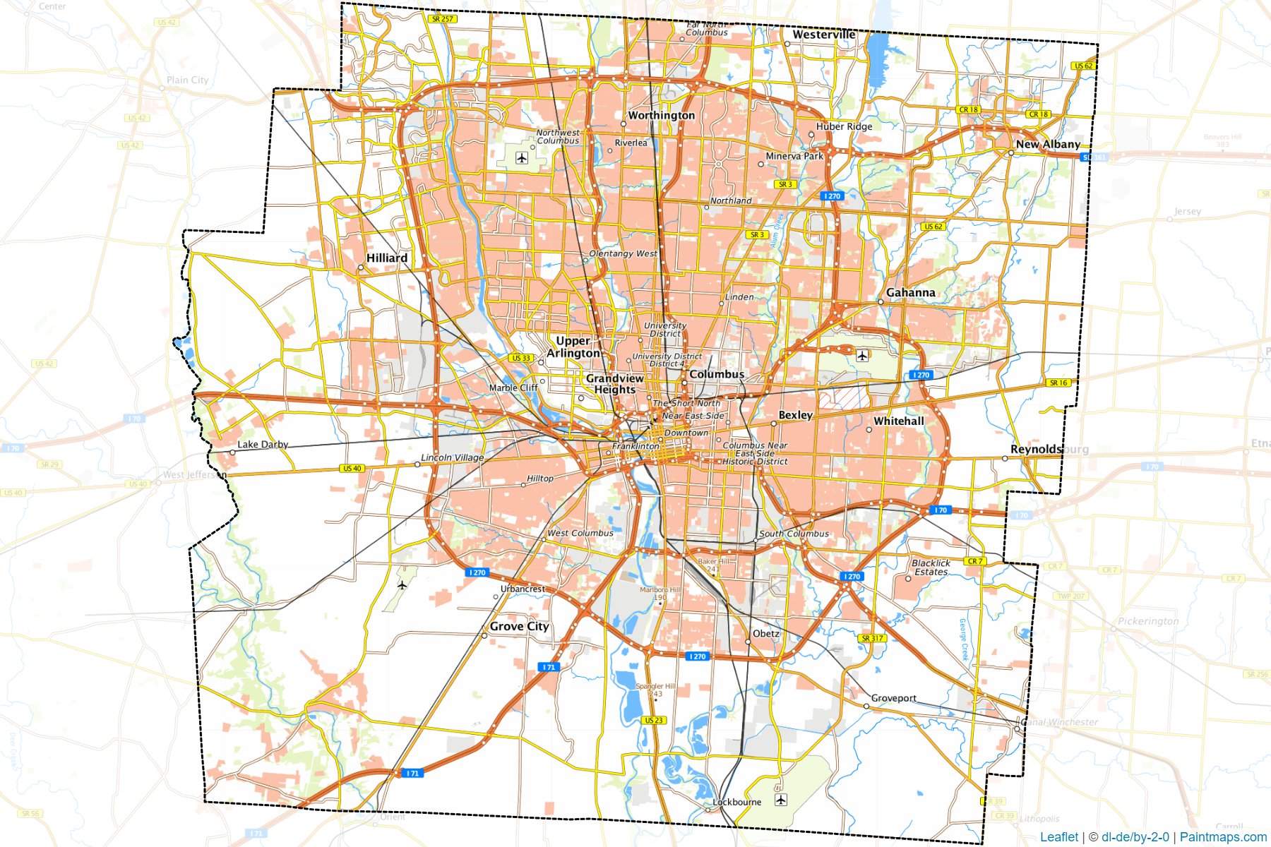 Franklin (Ohio) Map Cropping Samples-1