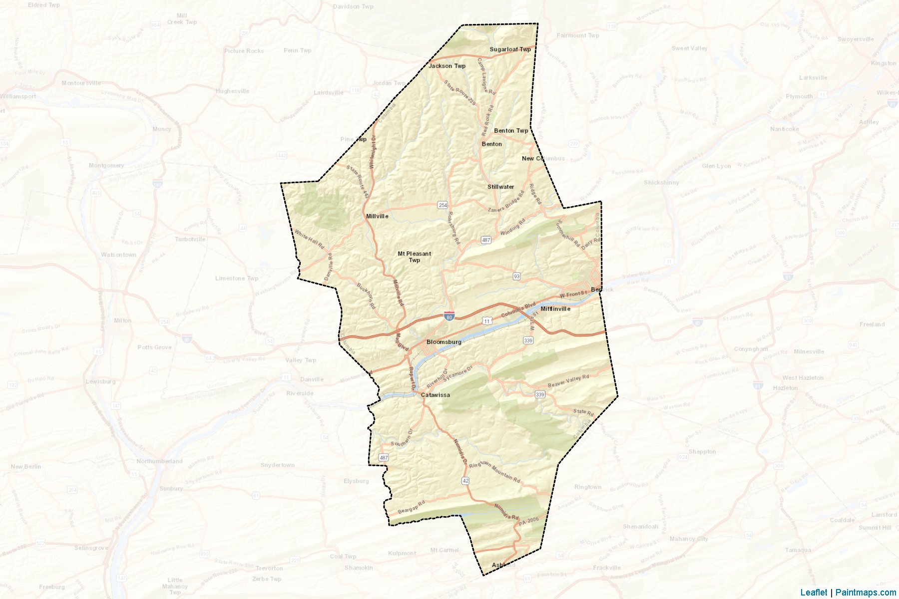 Columbia (Pennsylvania) Map Cropping Samples-2