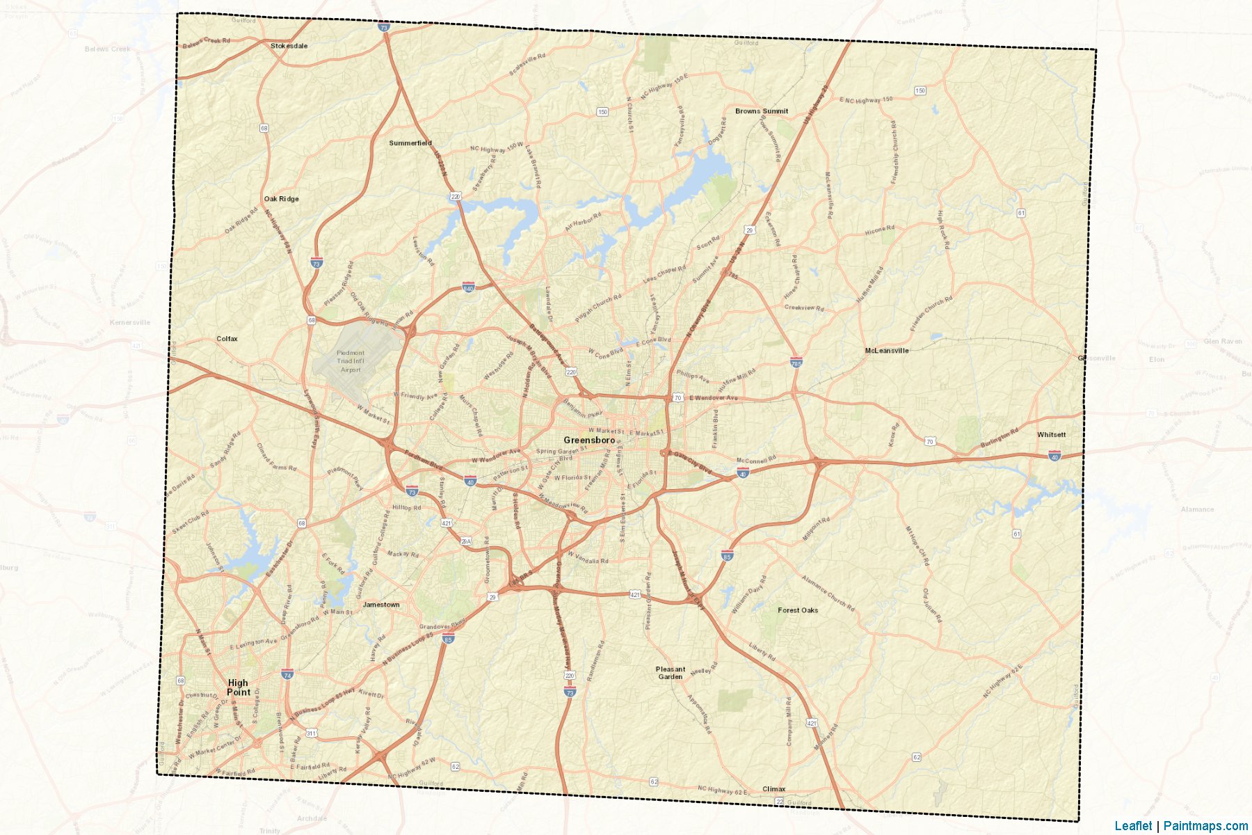 Guilford (North Carolina) Map Cropping Samples-2