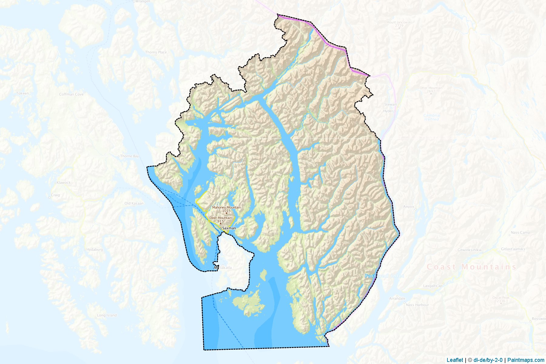 Ketchikan Gateway (Alaska) Map Cropping Samples-1