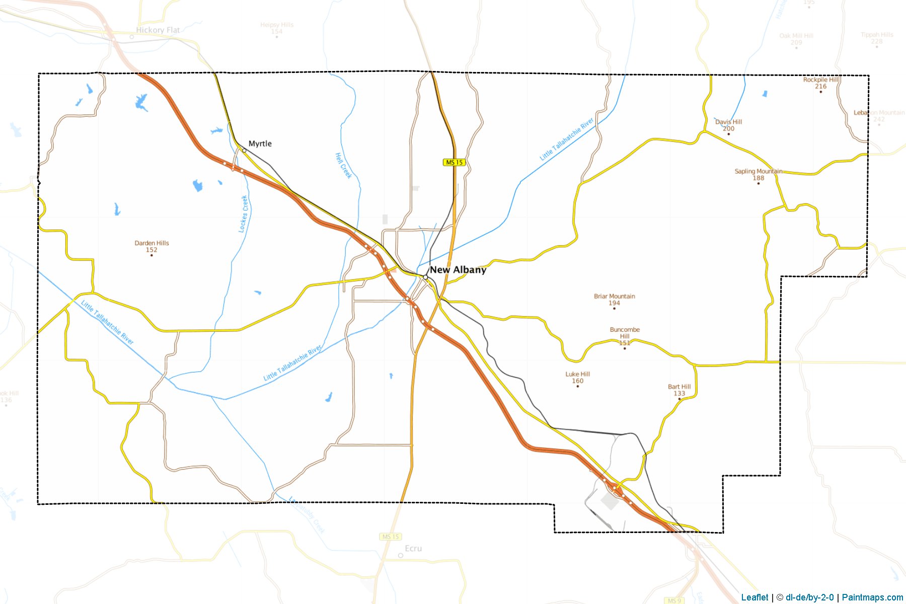 Union (Mississippi) Map Cropping Samples-1