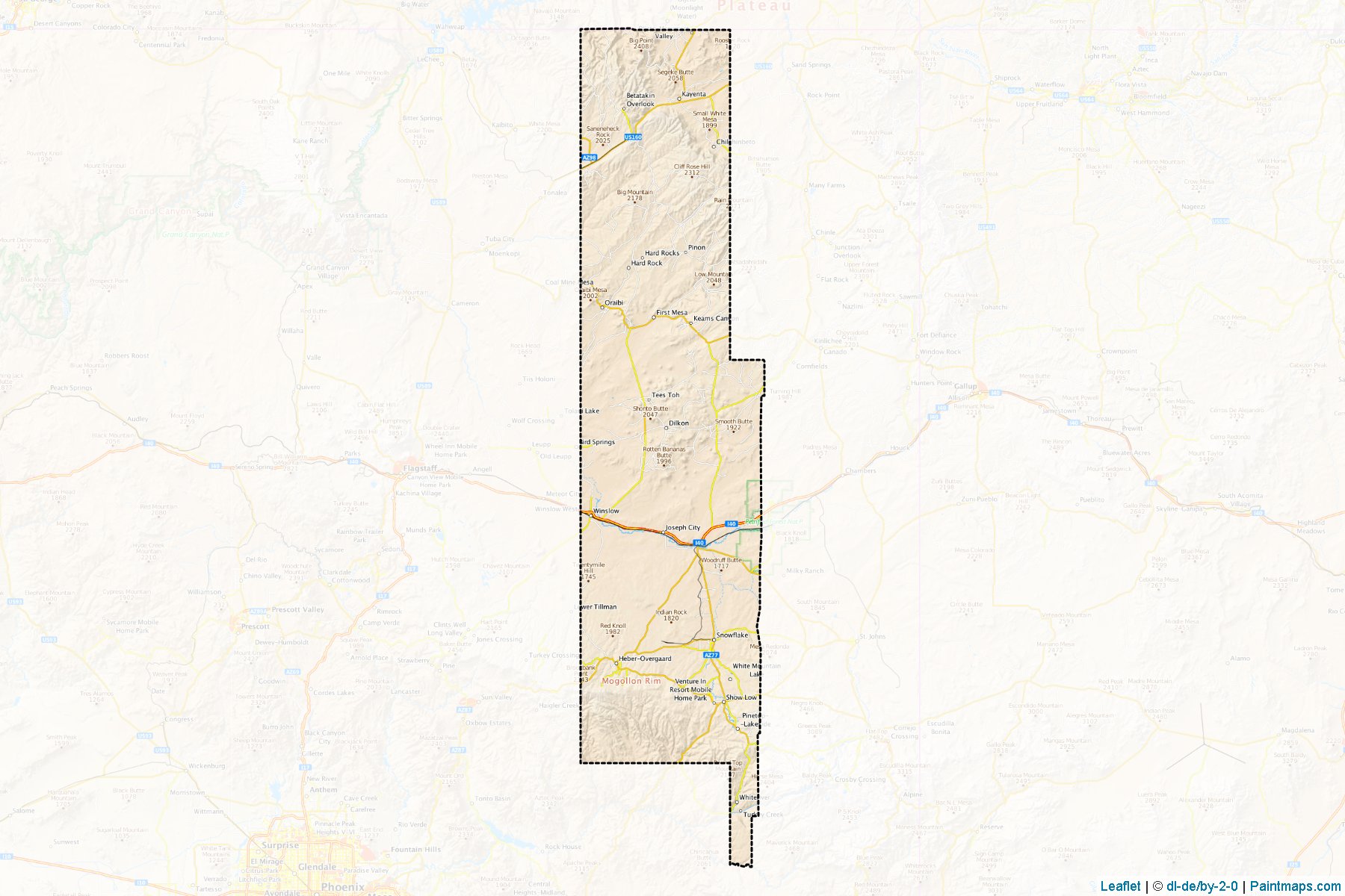 Navajo (Arizona) Map Cropping Samples-1