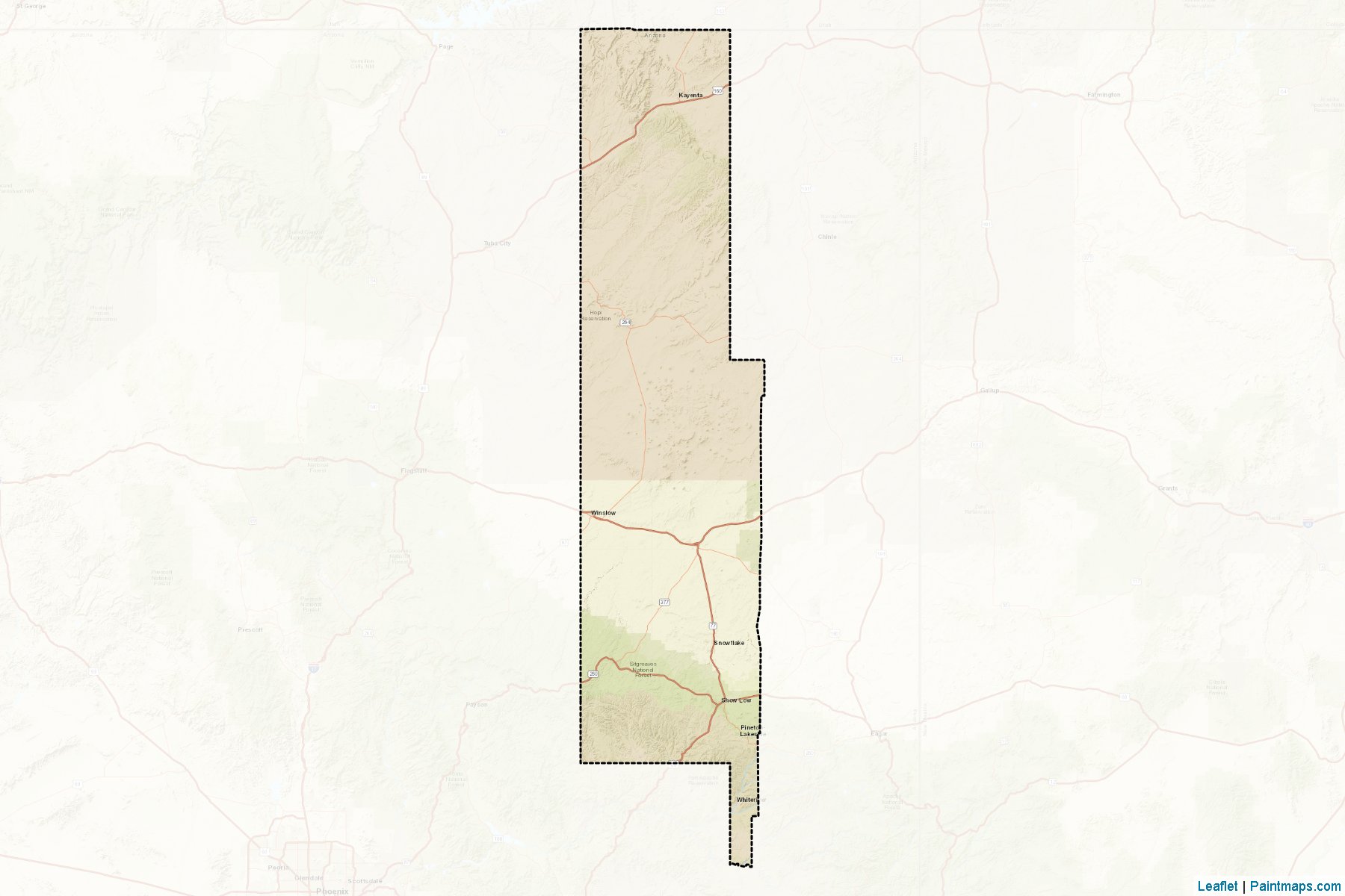 Navajo (Arizona) Map Cropping Samples-2