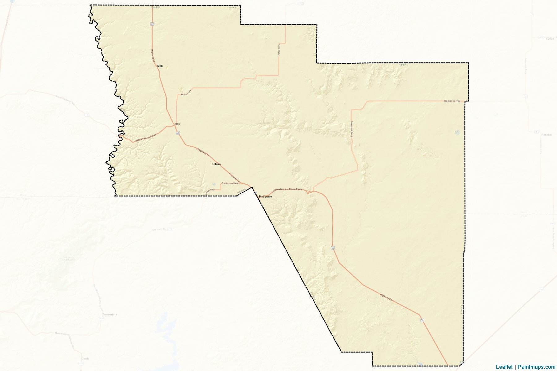 Harding (New Mexico) Map Cropping Samples-2