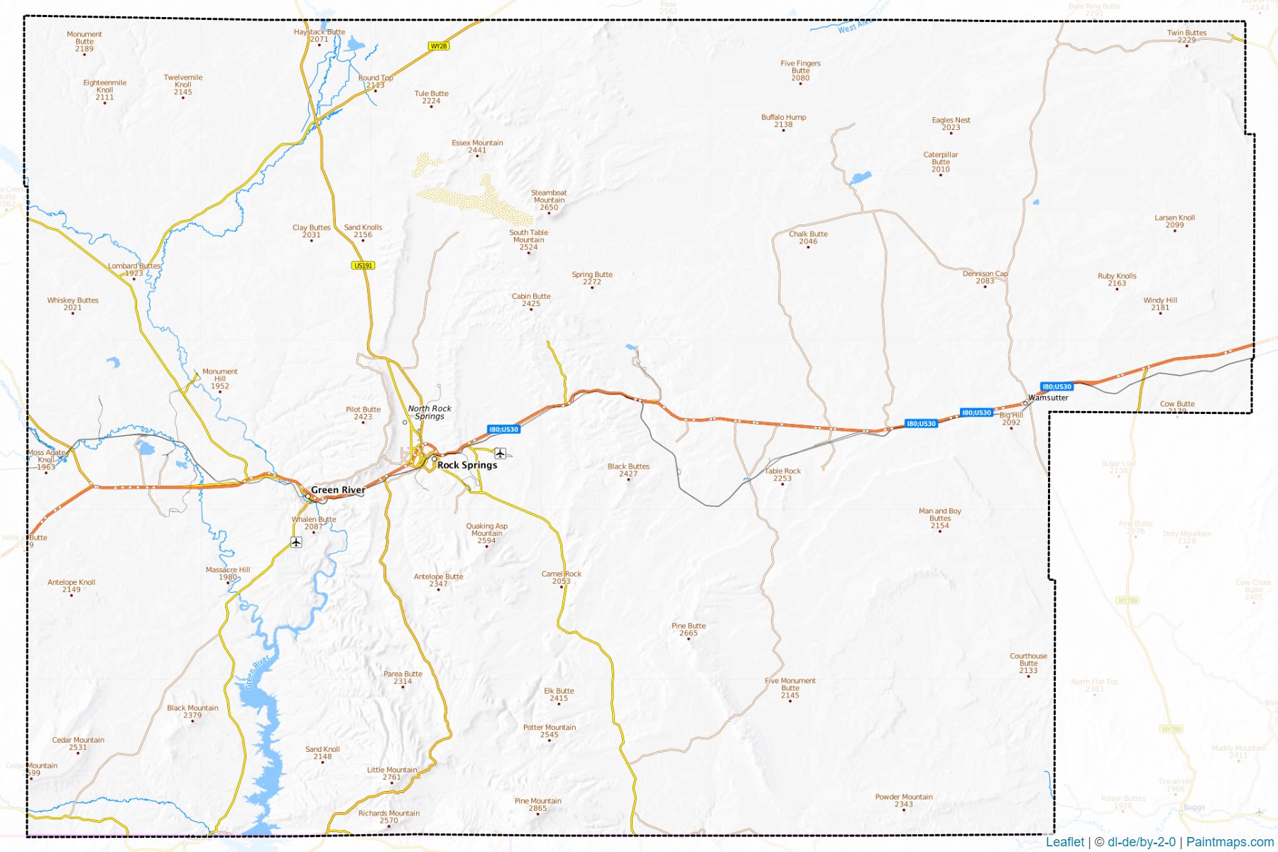 Sweetwater (Wyoming) Map Cropping Samples-1