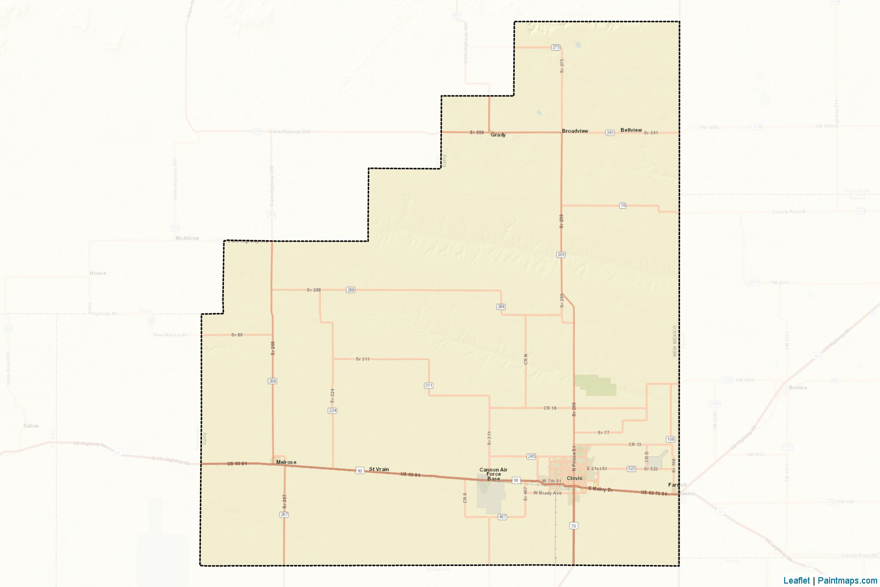 Muestras de recorte de mapas Curry (New Mexico)-2