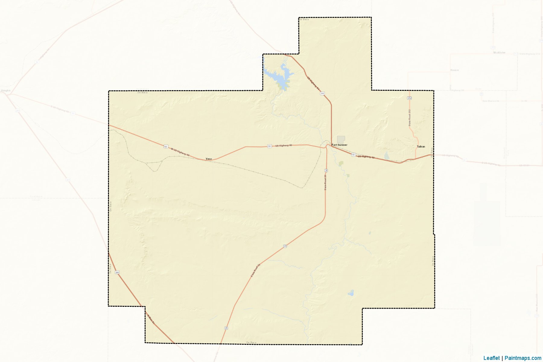 De Baca (New Mexico) Map Cropping Samples-2