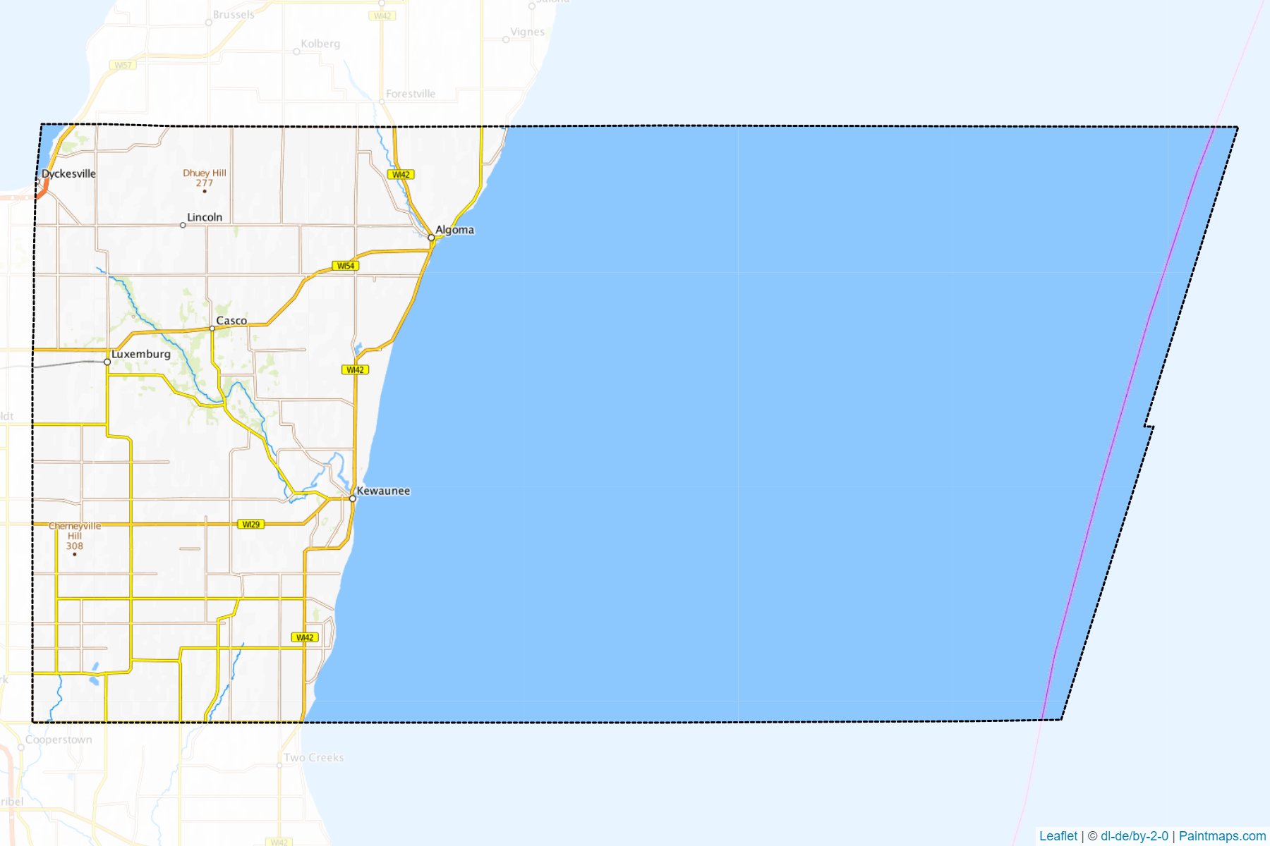 Kewaunee (Wisconsin) Haritası Örnekleri-1