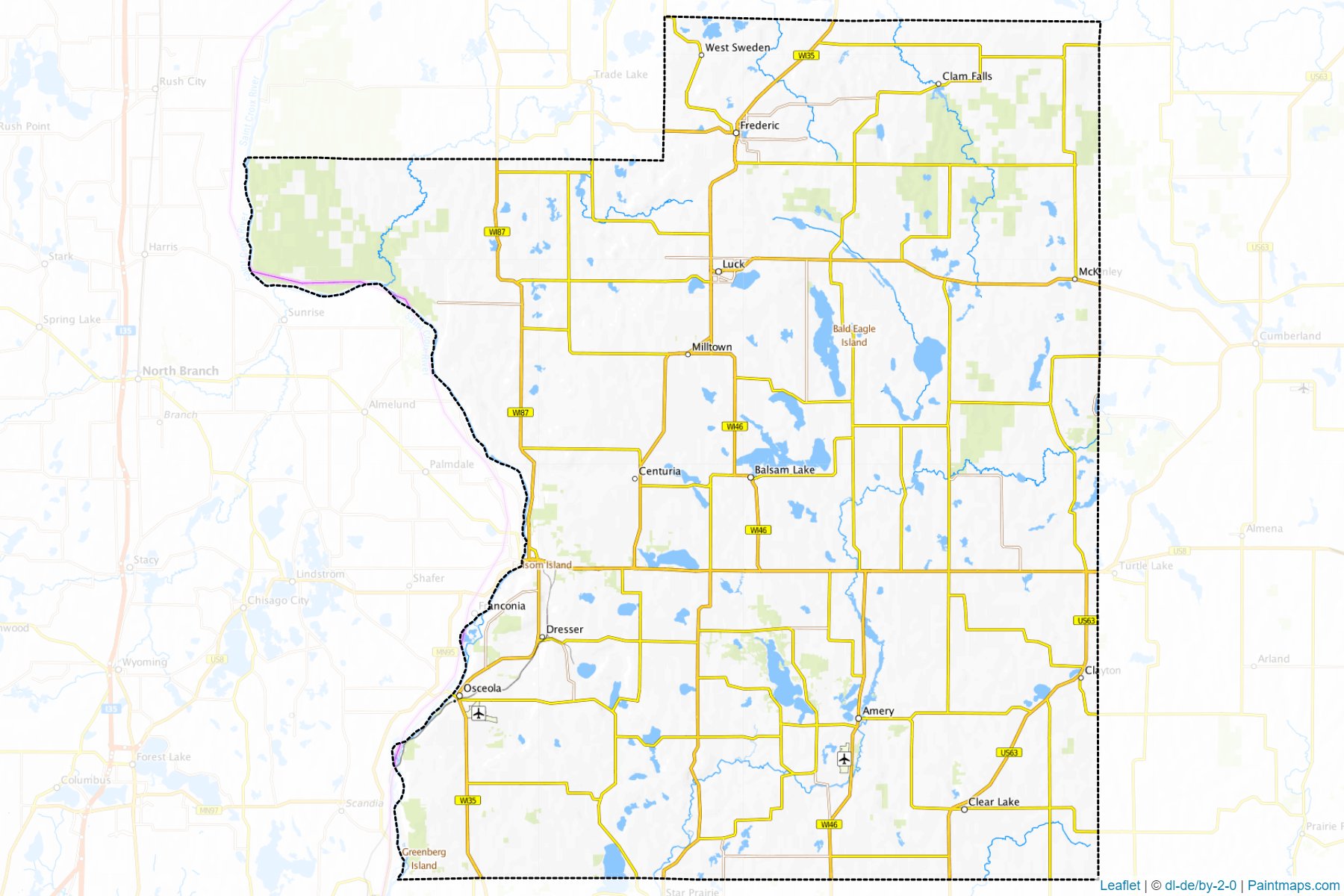 Polk (Wisconsin) Map Cropping Samples-1