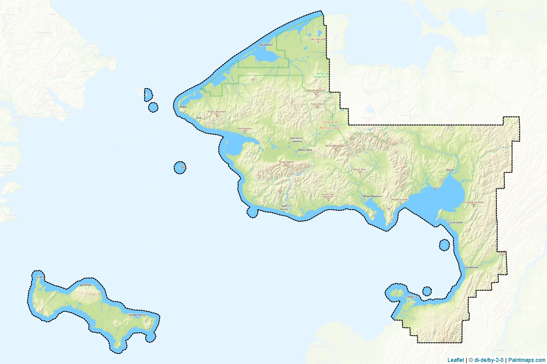 Nome (Alaska) Map Cropping Samples-1