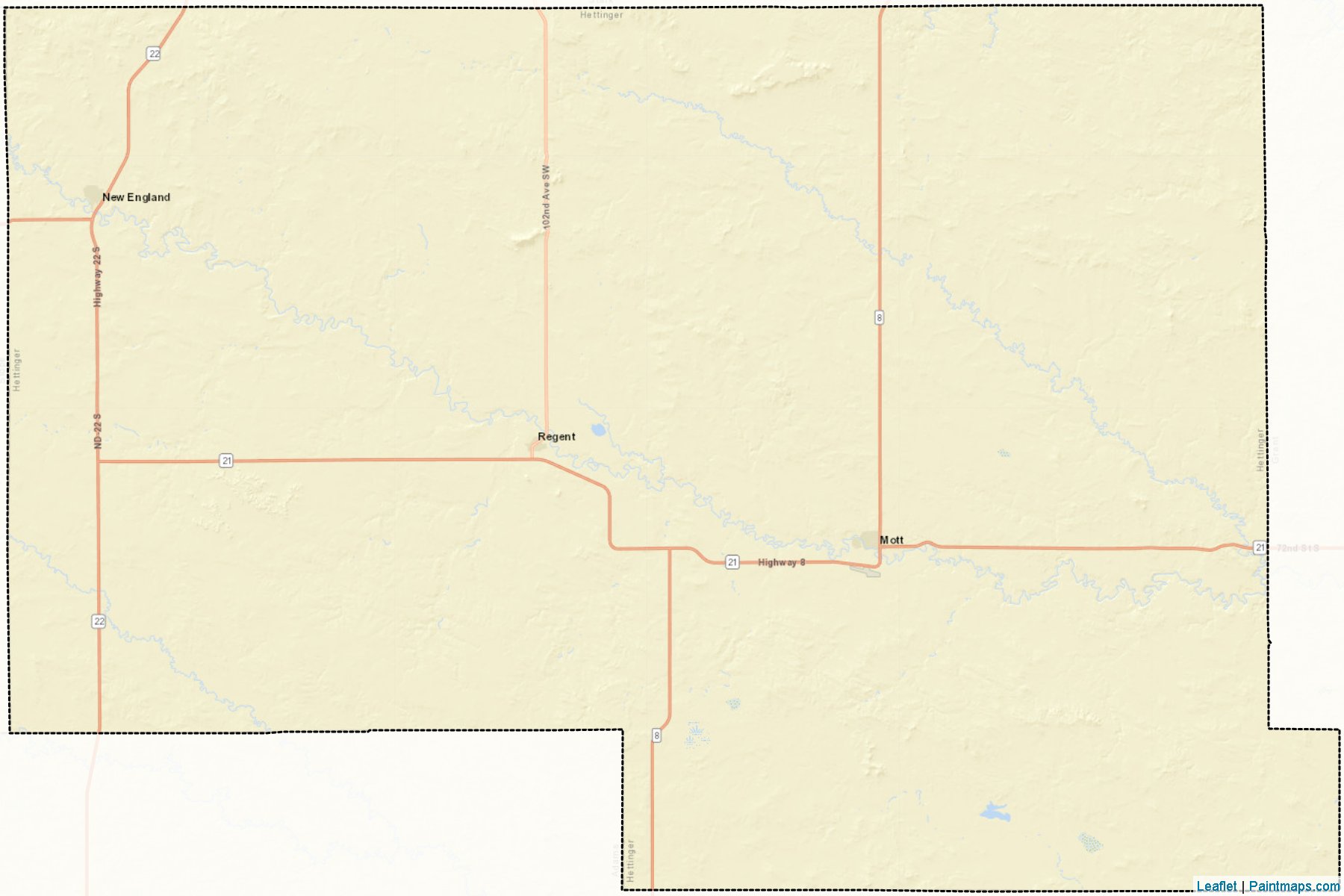 Hettinger (North Dakota) Map Cropping Samples-2