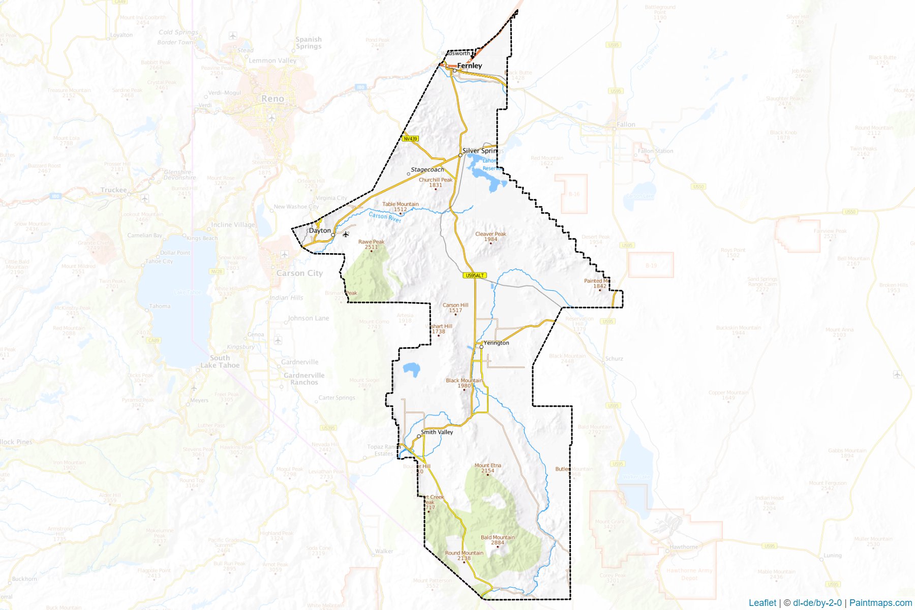 Muestras de recorte de mapas Lyon (Nevada)-1