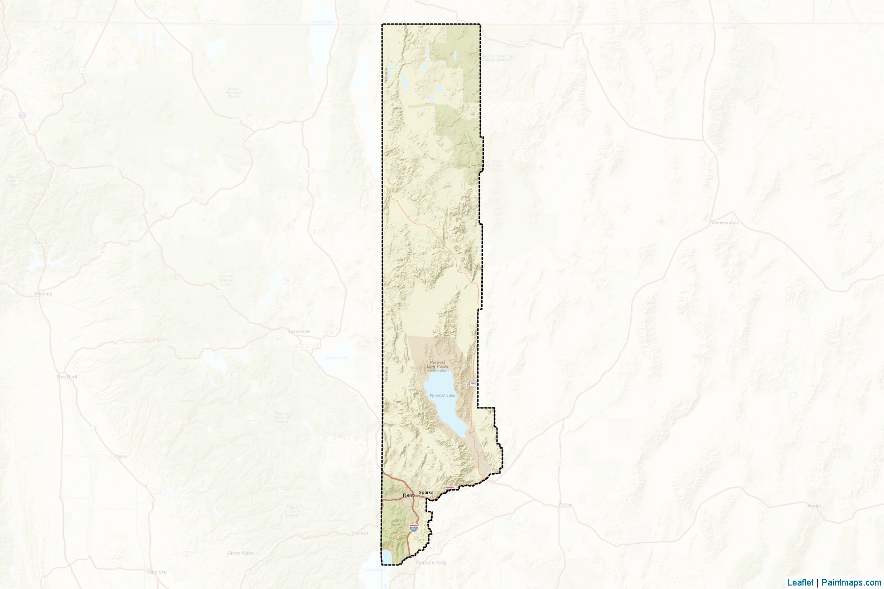 Muestras de recorte de mapas Washoe (Nevada)-2