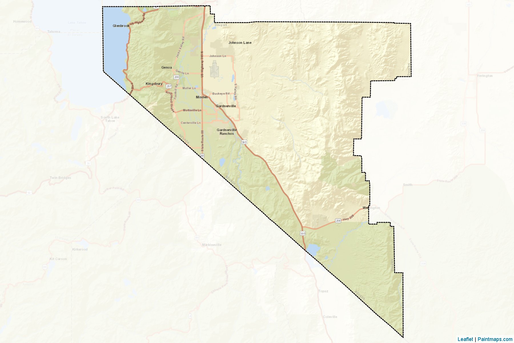 Douglas (Nevada) Map Cropping Samples-2