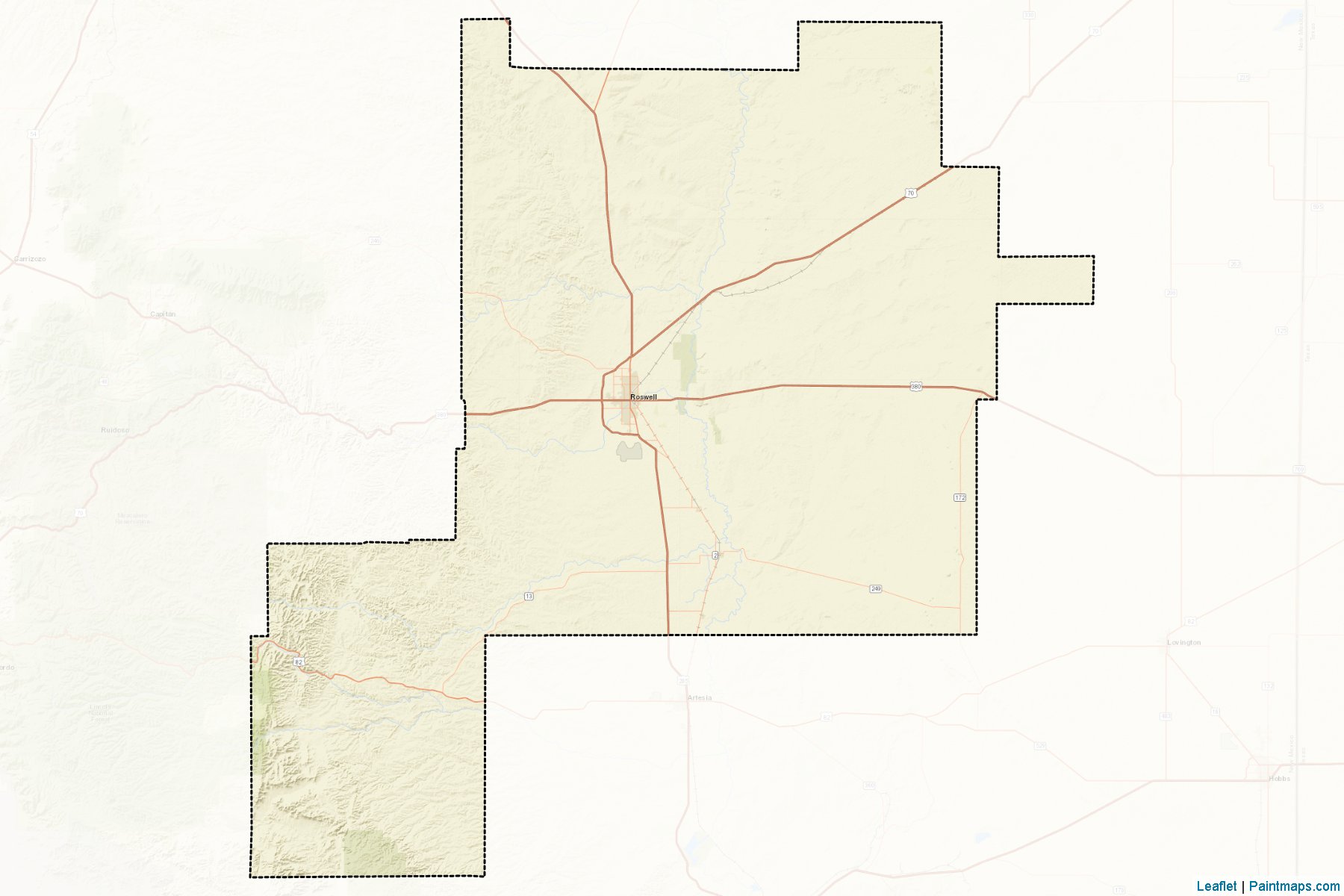 Muestras de recorte de mapas Chaves (New Mexico)-2