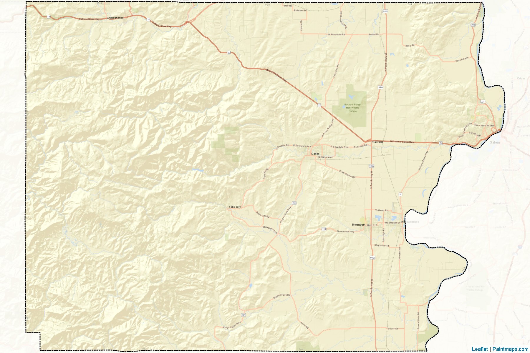 Polk (Oregon) Map Cropping Samples-2