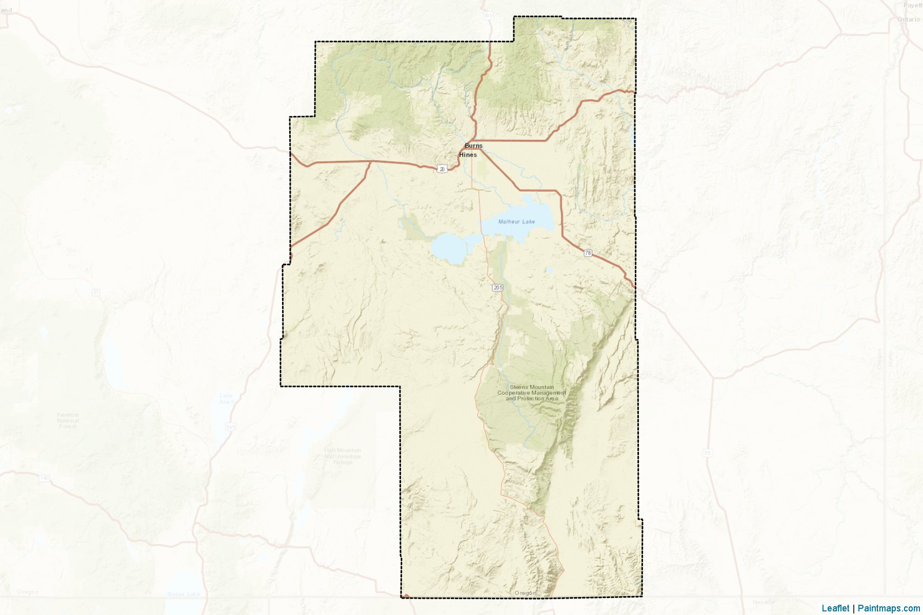 Harney (Oregon) Map Cropping Samples-2