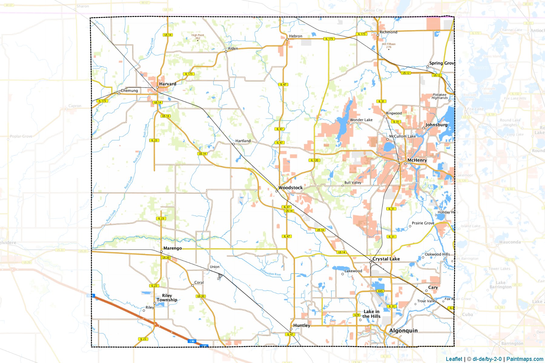 McHenry (Illinois) Map Cropping Samples-1