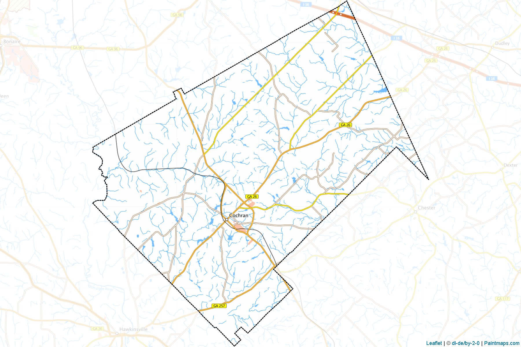 Bleckley (Georgia) Map Cropping Samples-1