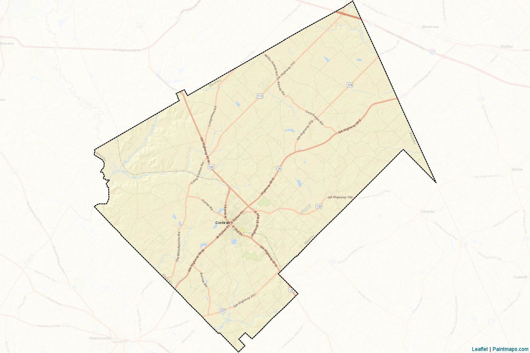 Bleckley (Georgia) Map Cropping Samples-2