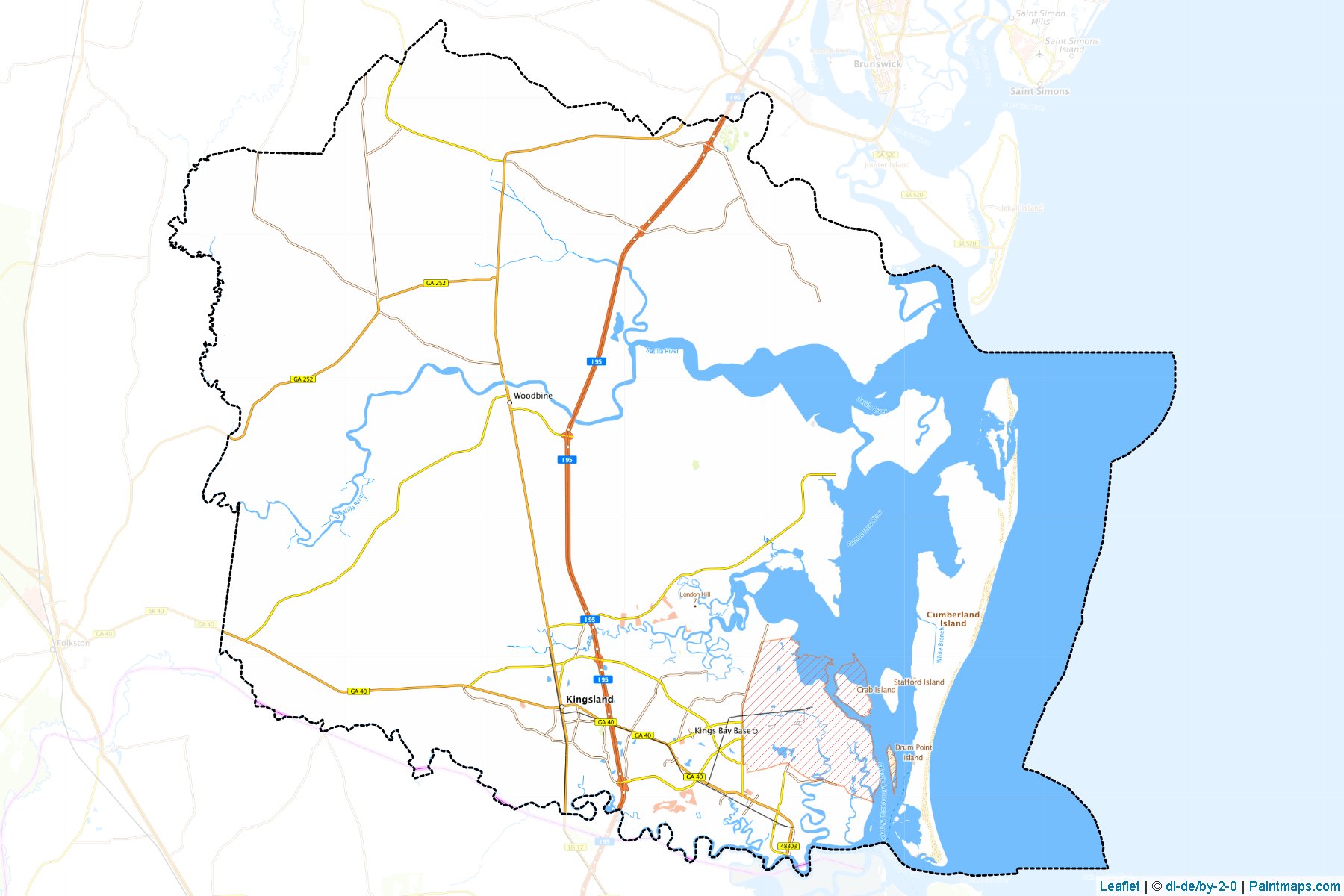 Muestras de recorte de mapas Camden (Georgia)-1